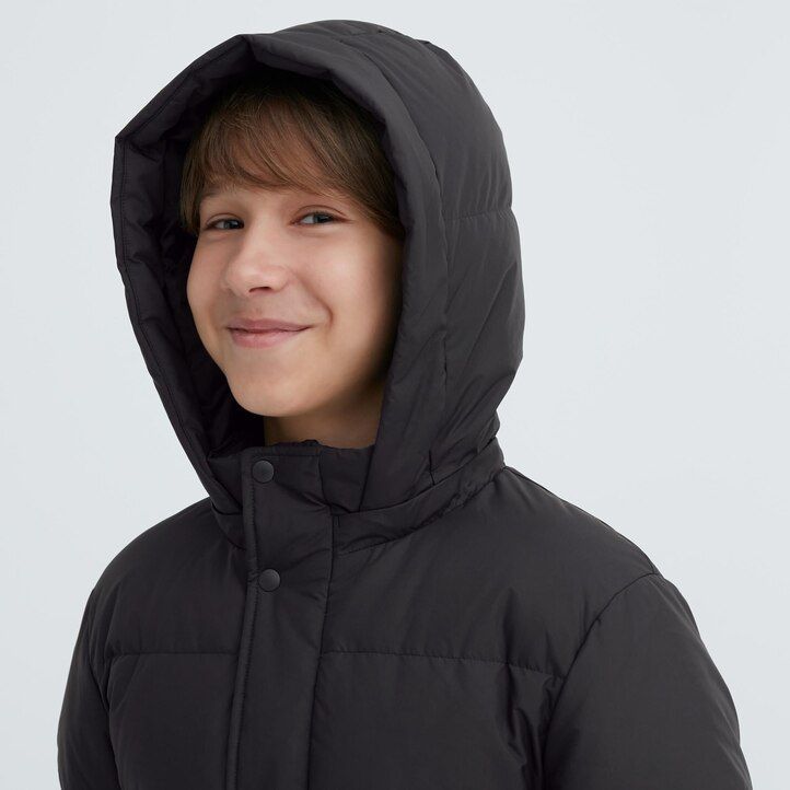 Black Uniqlo Down Parka Water Repellent | KSZRJ-4152