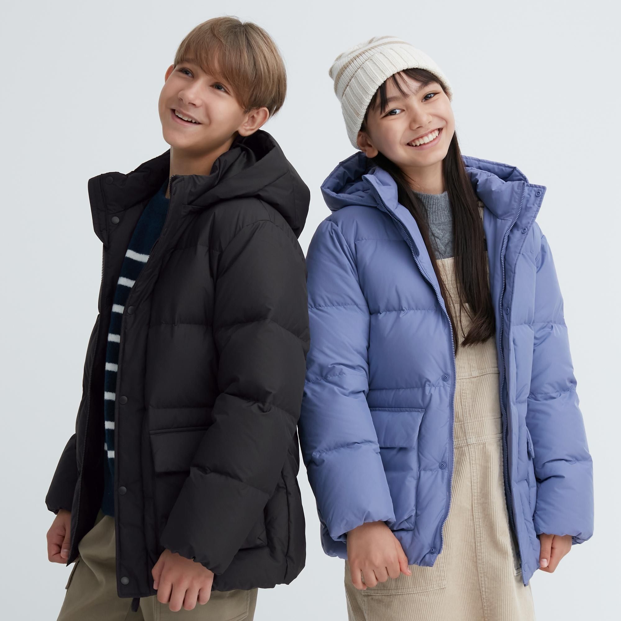 Black Uniqlo Down Parka Water Repellent | KSZRJ-4152