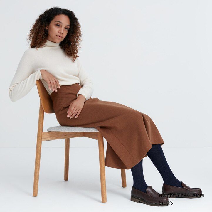 Black Uniqlo Heattech Glitter Knitted Thermal Tights | LEKYF-6470