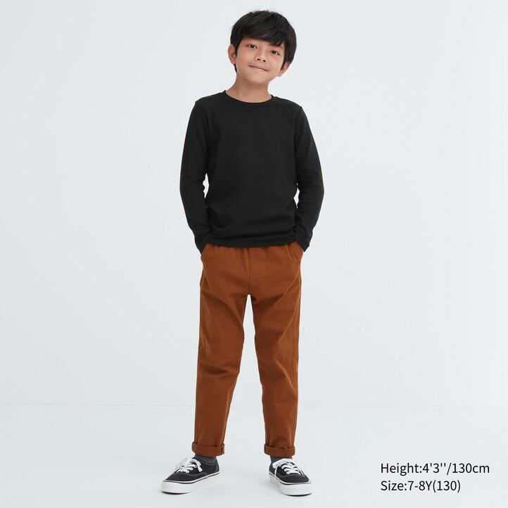 Black Uniqlo Heattech Ultra Warm Crew Neck Long Sleeved Thermal Top | BZYUO-3405
