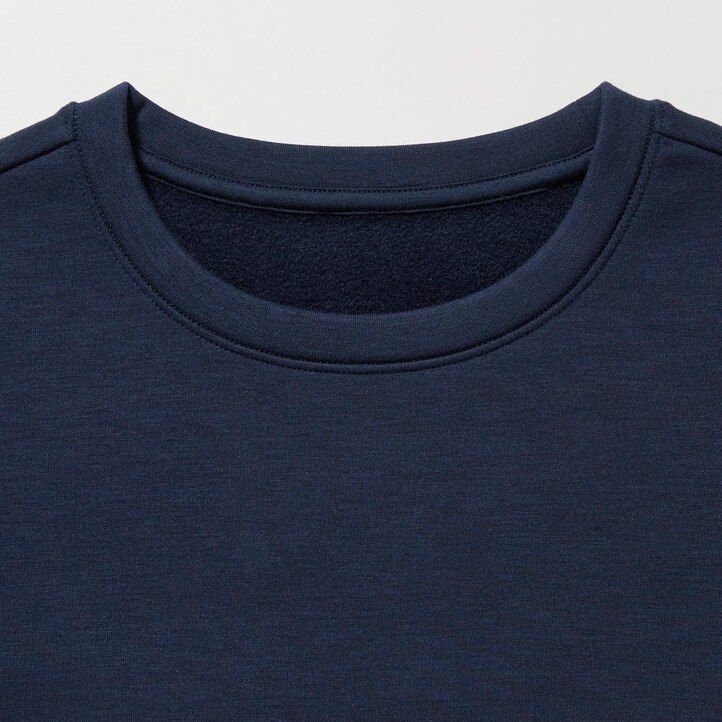 Black Uniqlo Heattech Ultra Warm Crew Neck Long Sleeved Thermal Top | BZYUO-3405