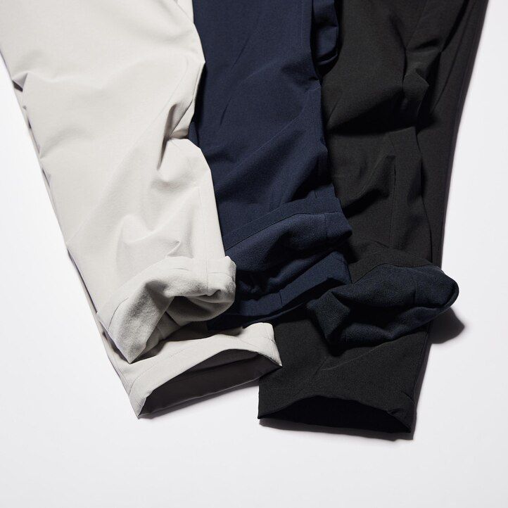 Black Uniqlo Heattech Warm Lined Trousers Short | VFUTR-9482
