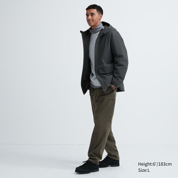 Black Uniqlo Heattech Warm Lined Trousers | WONKH-6132