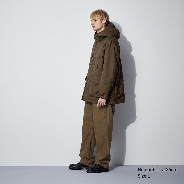 Black Uniqlo Heattech Warm Padded Utility Jacket | PRSBZ-3518