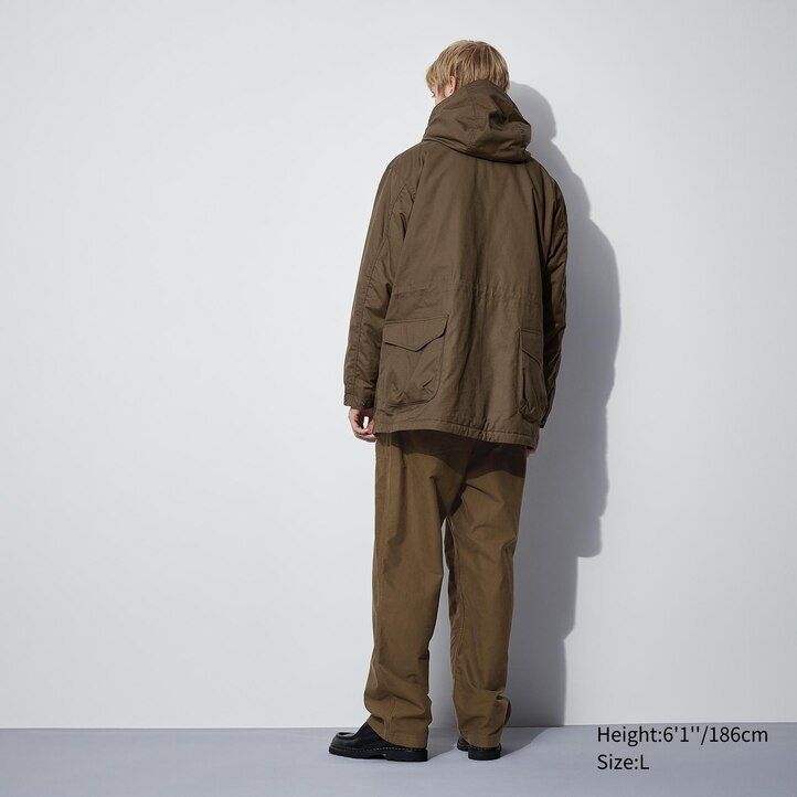 Black Uniqlo Heattech Warm Padded Utility Jacket | PRSBZ-3518