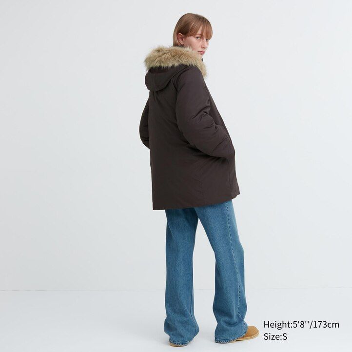 Black Uniqlo Hybrid Down Coat | CPWIQ-4256
