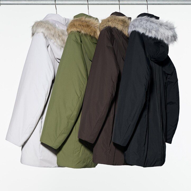 Black Uniqlo Hybrid Down Coat | CPWIQ-4256