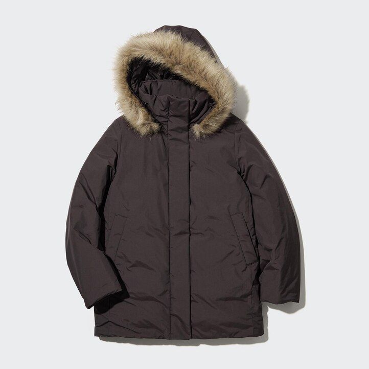Black Uniqlo Hybrid Down Coat | CPWIQ-4256