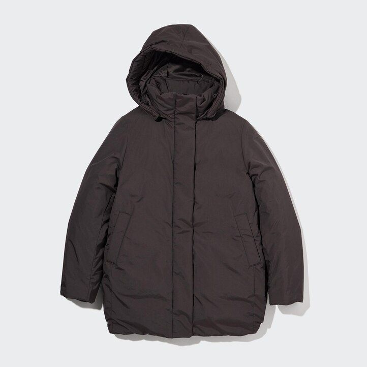 Black Uniqlo Hybrid Down Coat | CPWIQ-4256
