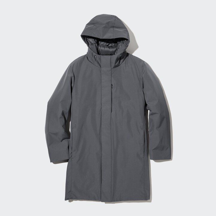 Black Uniqlo Hybrid Down Coat | SCBPL-4176