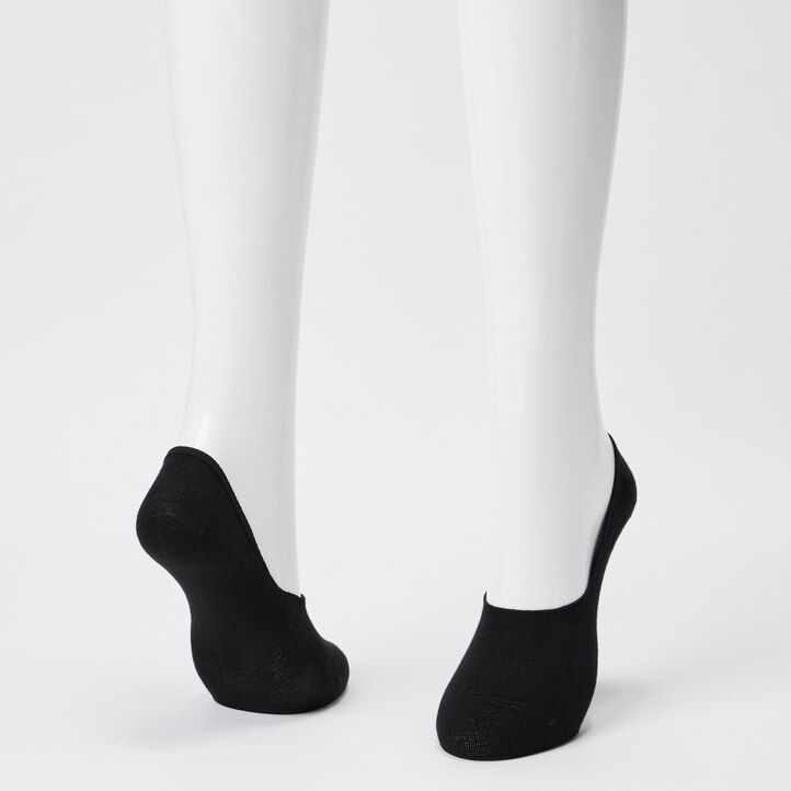 Black Uniqlo Invisible No Show Socks Three Pairs | SAOTQ-0358