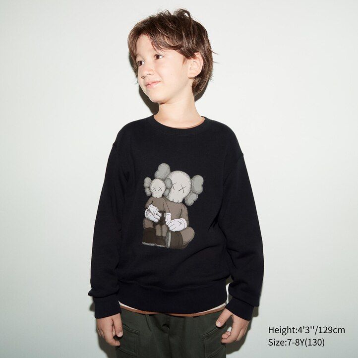 Black Uniqlo Kaws Ut Graphic Sweatshirt | DQIRM-6185