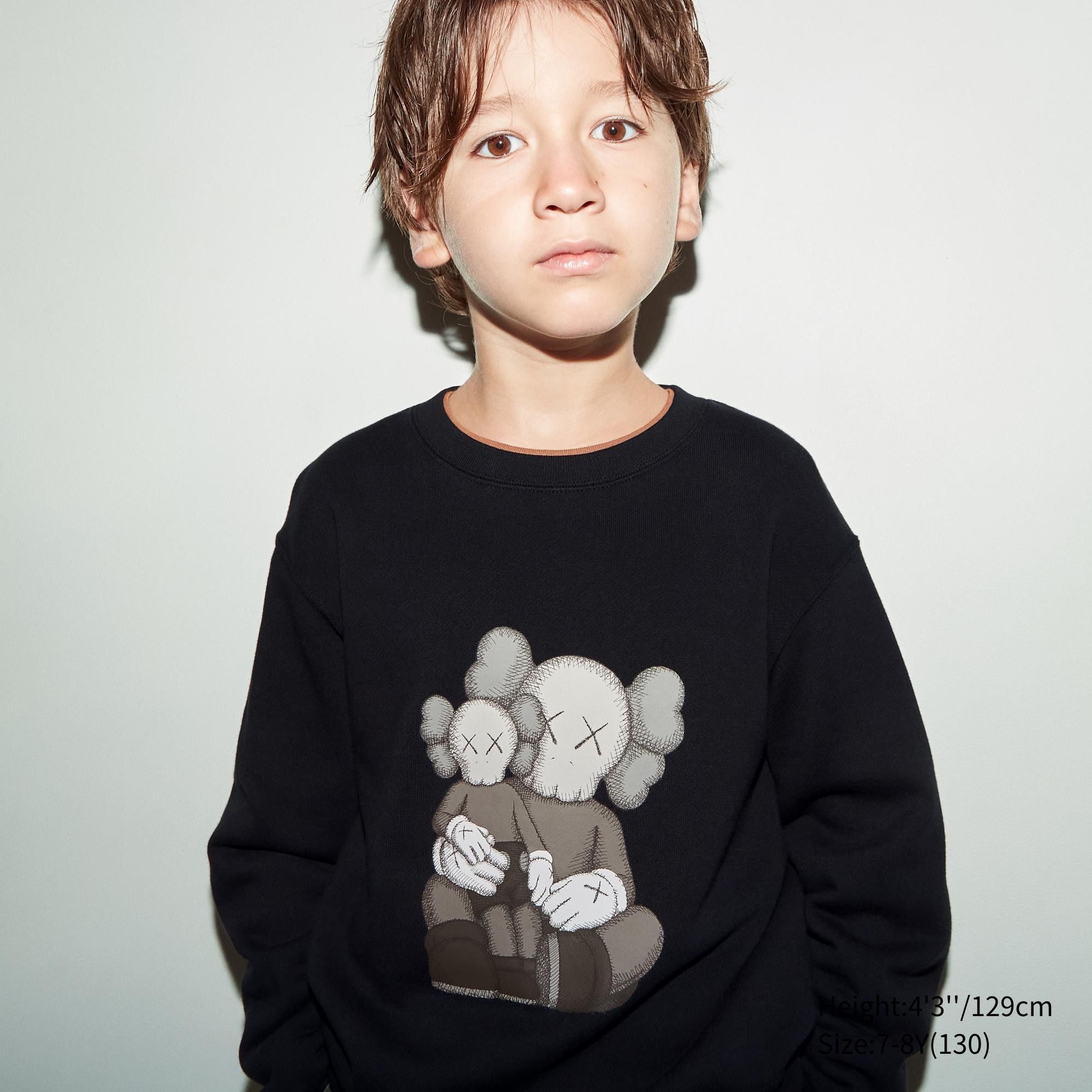 Black Uniqlo Kaws Ut Graphic Sweatshirt | DQIRM-6185