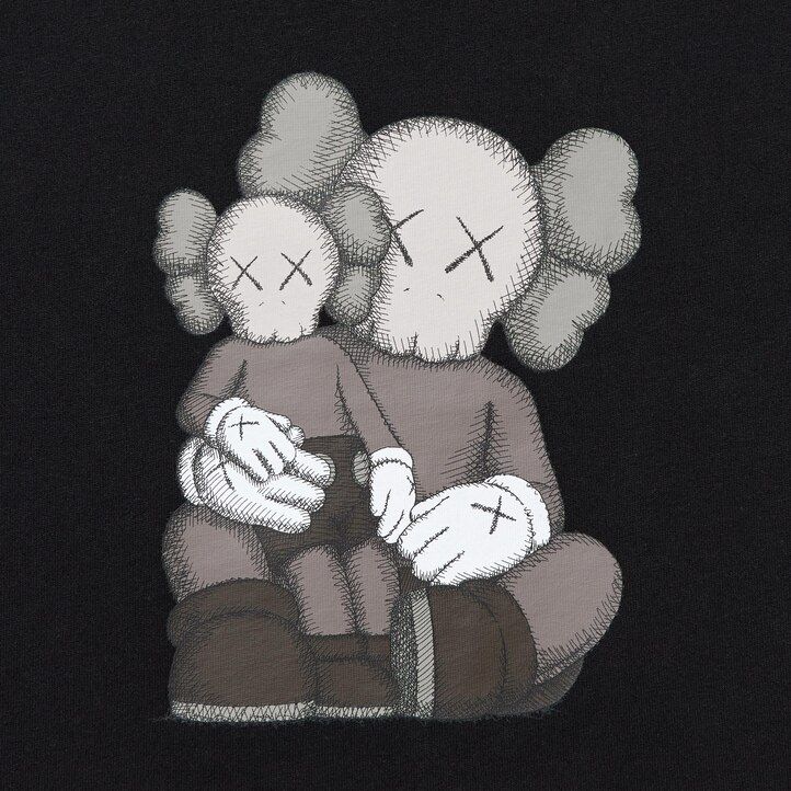 Black Uniqlo Kaws Ut Graphic T-Shirt | JADMQ-7918