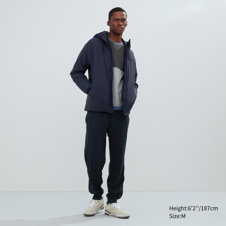 Black Uniqlo Light Warm Padded Parka | JATHP-3405