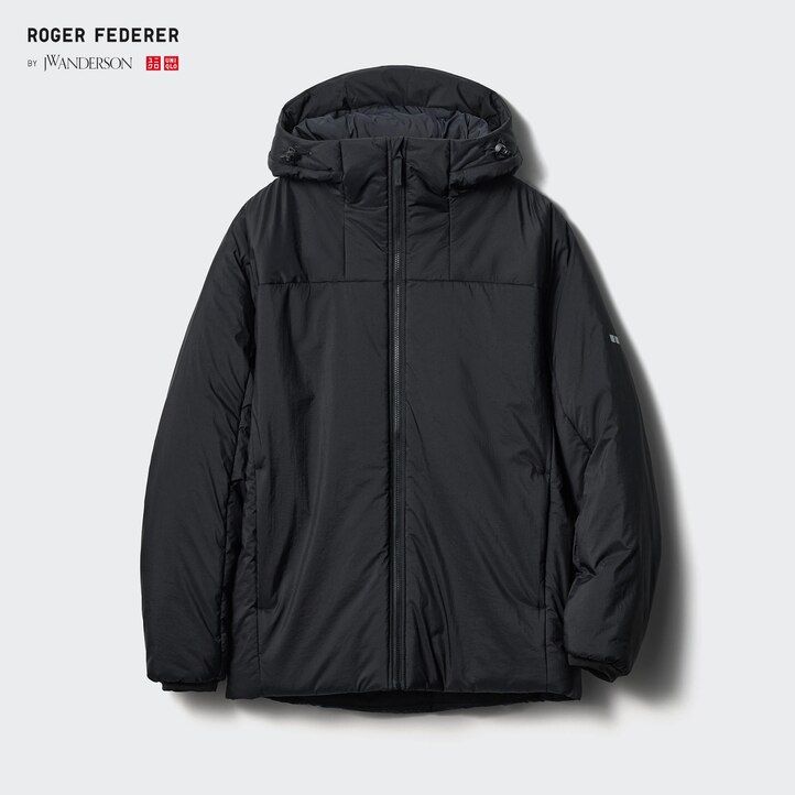 Black Uniqlo Light Warm Padded Parka | JATHP-3405
