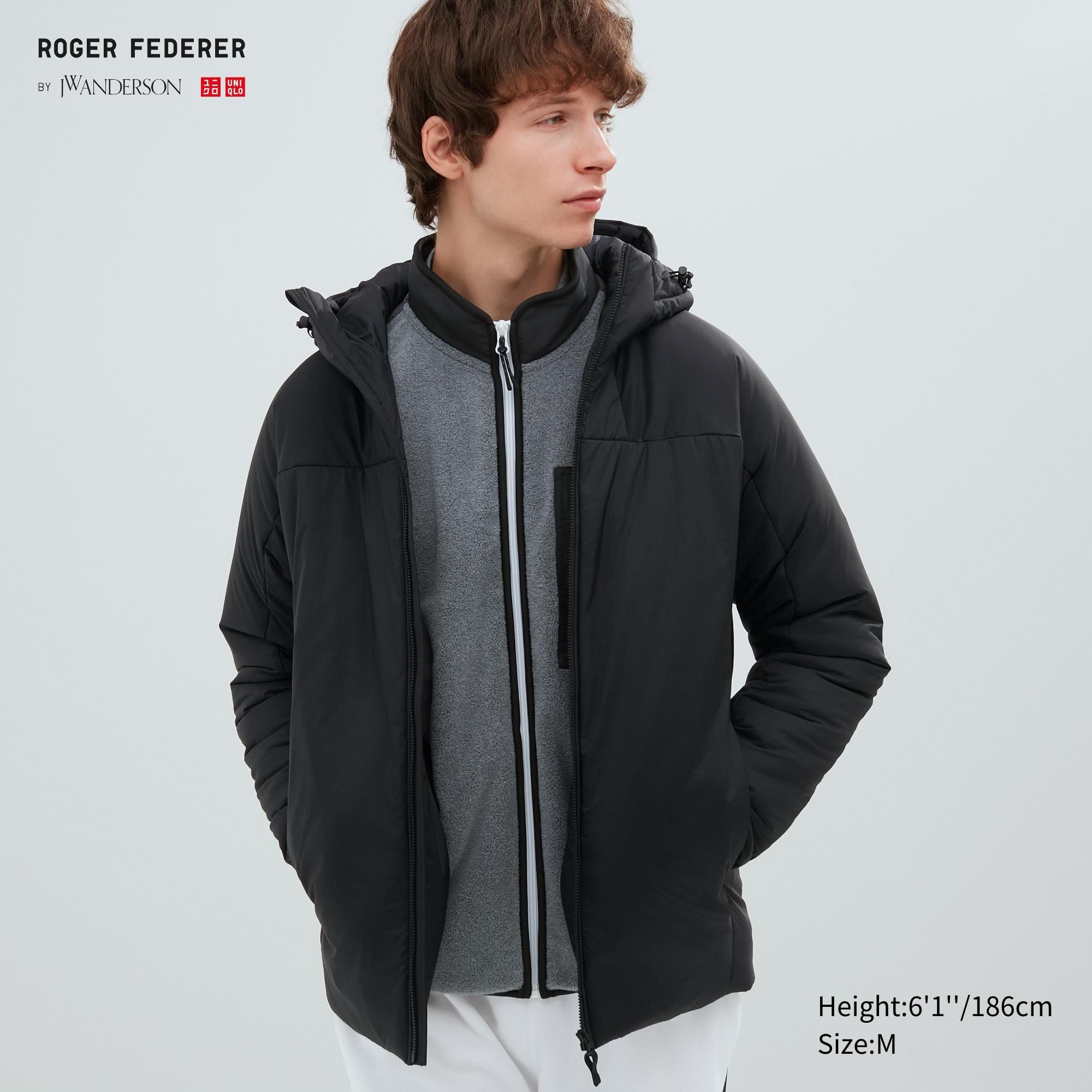 Black Uniqlo Light Warm Padded Parka | JATHP-3405