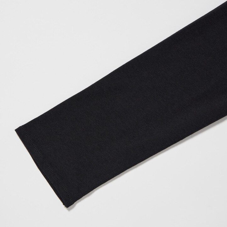 Black Uniqlo Long Sleeved Wrap Dress | NBVML-3087