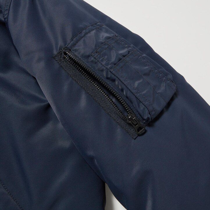 Black Uniqlo Ma 1 Blouson Jacket | AVTYU-6587