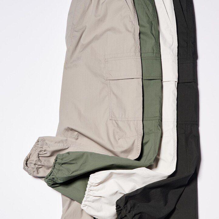 Black Uniqlo Parachute Cargo Trousers | PTWUC-7830