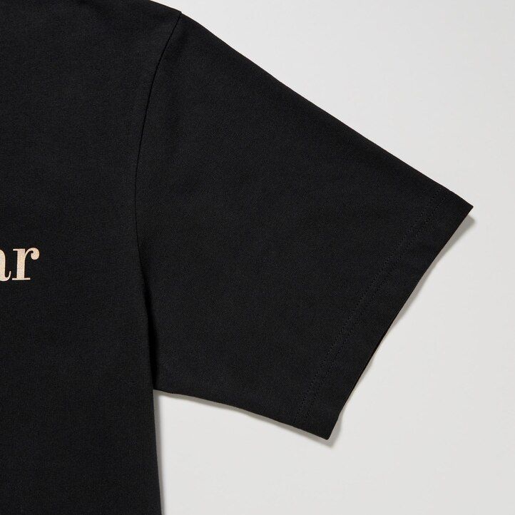 Black Uniqlo Peace For All Graphic T-Shirt Adam Scott | HOPQR-7850