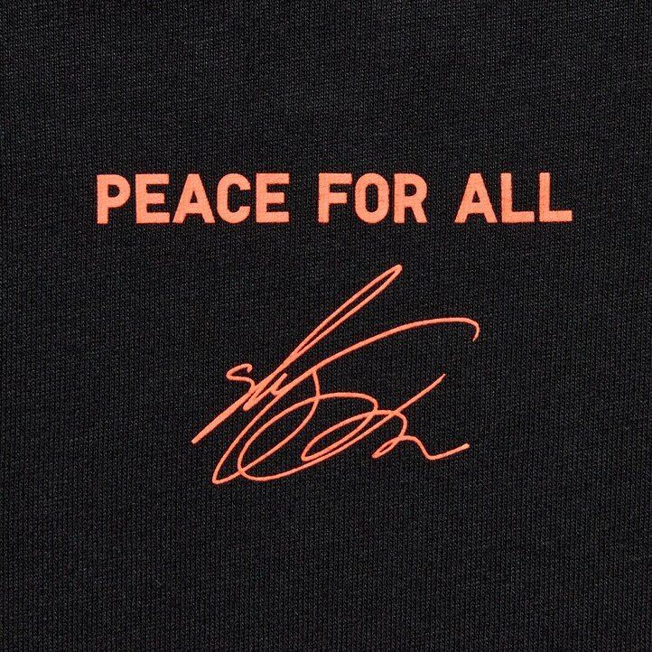 Black Uniqlo Peace For All Graphic T-Shirt Shingo Kunieda | JTZPK-0634