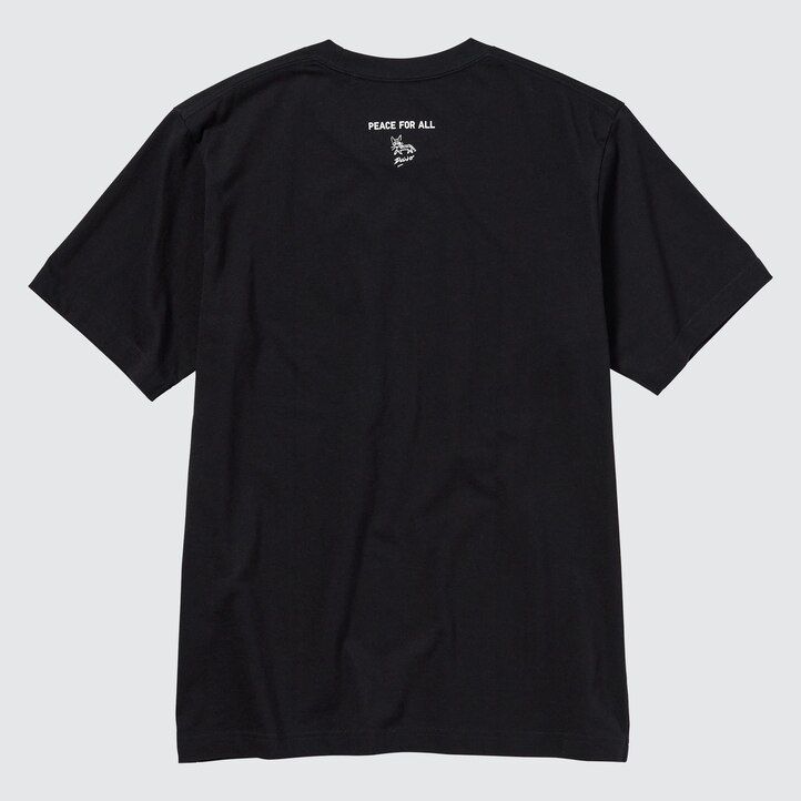Black Uniqlo Peace For All Graphic T-Shirt Daido Moriyama | WBJTO-1328
