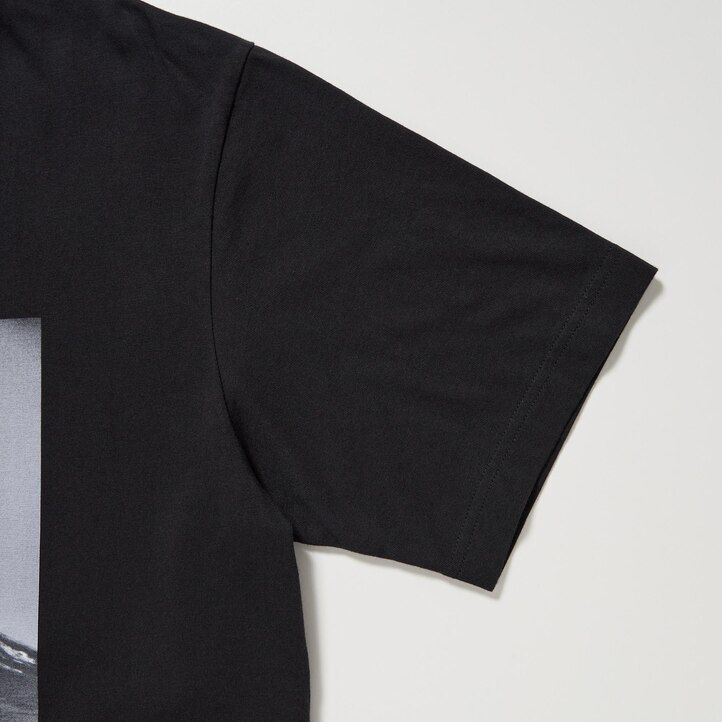 Black Uniqlo Peace For All Graphic T-Shirt Daido Moriyama | WBJTO-1328