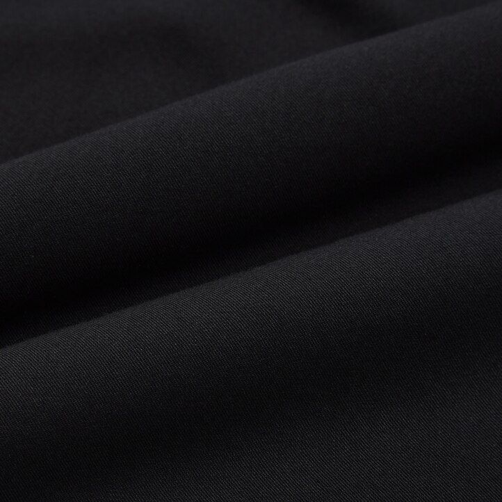 Black Uniqlo Rayon Long Sleeved Blouse | NLWKV-2943