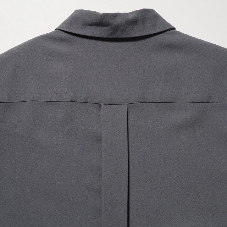Black Uniqlo Rayon Long Sleeved Blouse | CFYTE-7920