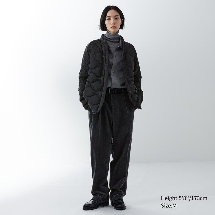 Black Uniqlo Recycled Hybrid Down Jacket | FLISU-9814