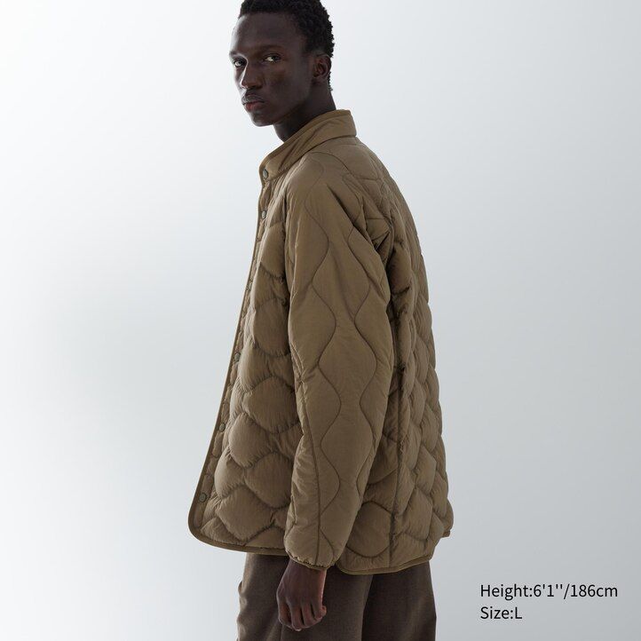 Black Uniqlo Recycled Hybrid Down Jacket | FLISU-9814