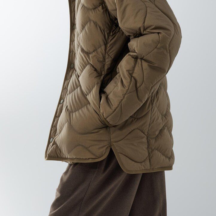 Black Uniqlo Recycled Hybrid Down Jacket | FLISU-9814