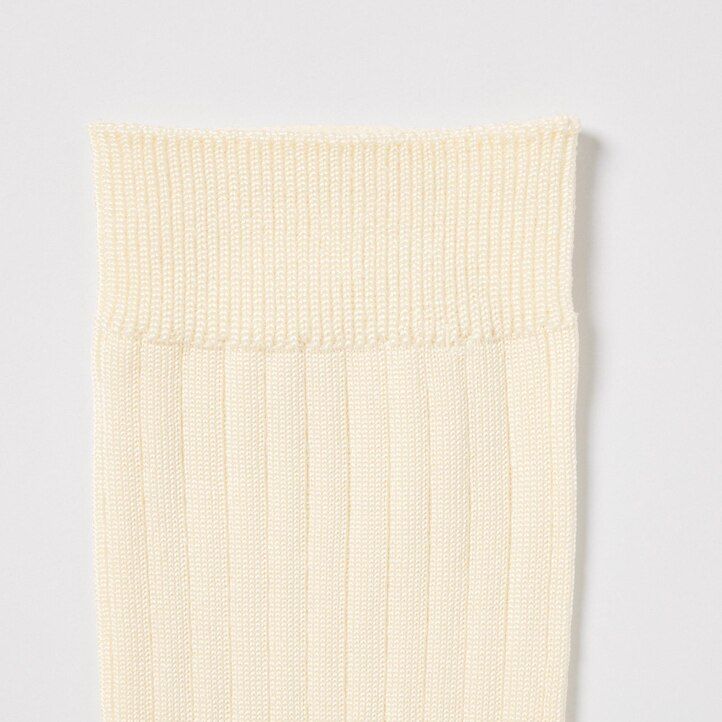 Black Uniqlo Ribbed Socks Three Pairs | LVERK-0187
