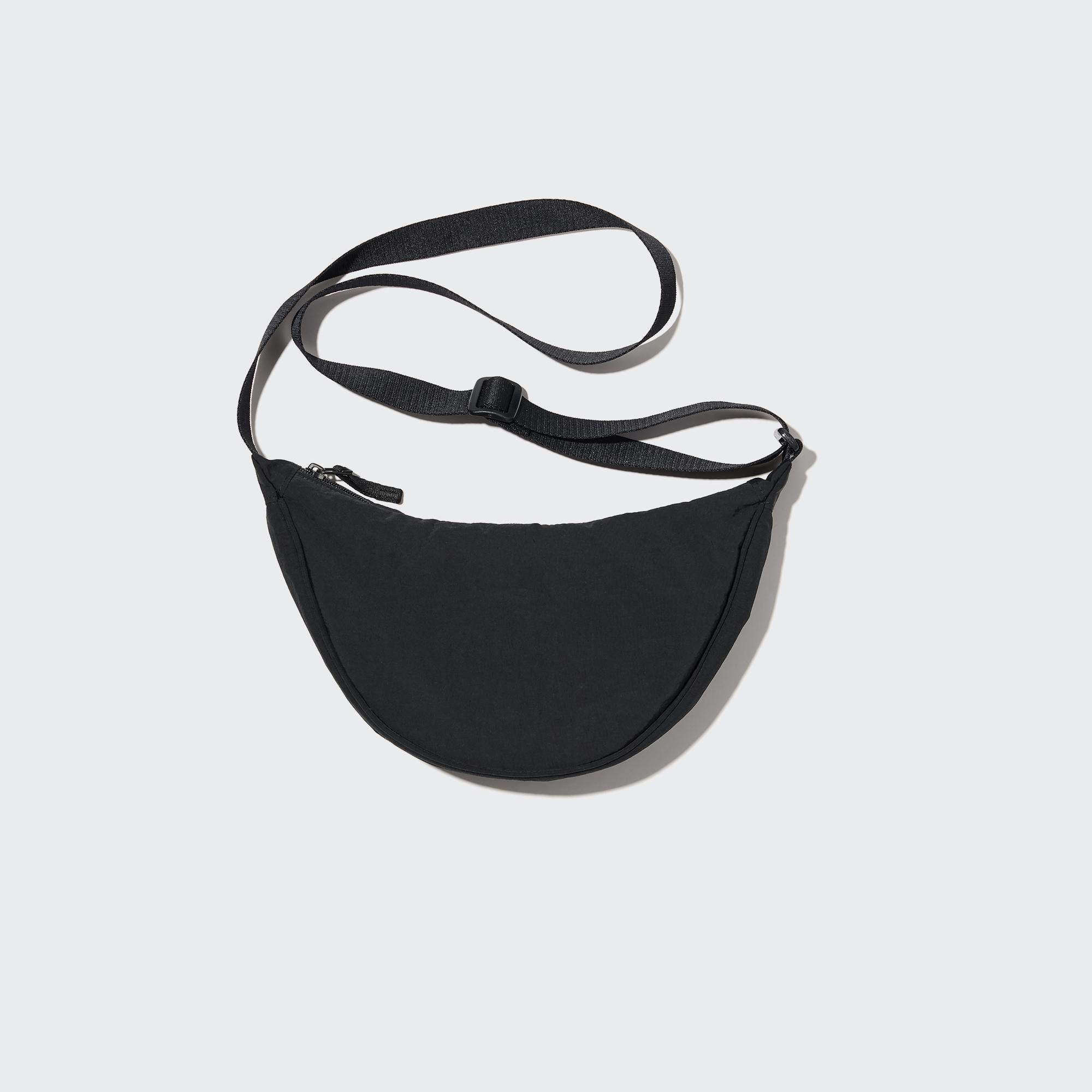 Black Uniqlo Round Mini Shoulder Bag | BXZAV-4965