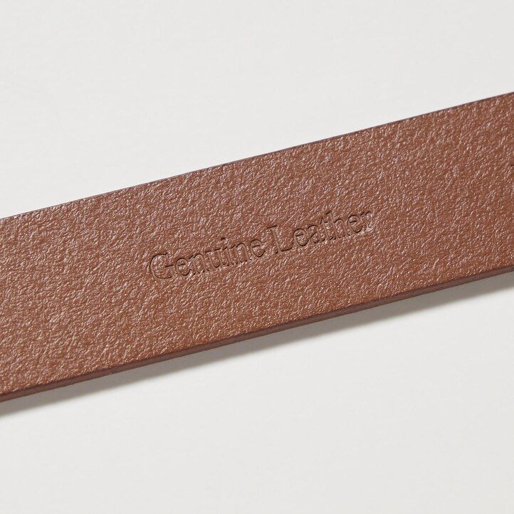 Black Uniqlo Rounded Square Buckle Belt | BICYK-6205