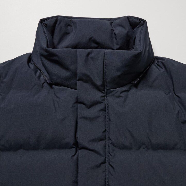 Black Uniqlo Seamless Down Long Coat | ZKBOH-1482