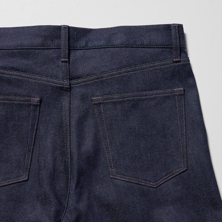 Black Uniqlo Selvedge Stretch Slim Fit Jeans | OXMIN-5378