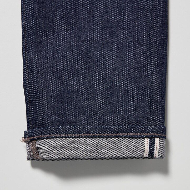 Black Uniqlo Selvedge Stretch Slim Fit Jeans | OXMIN-5378