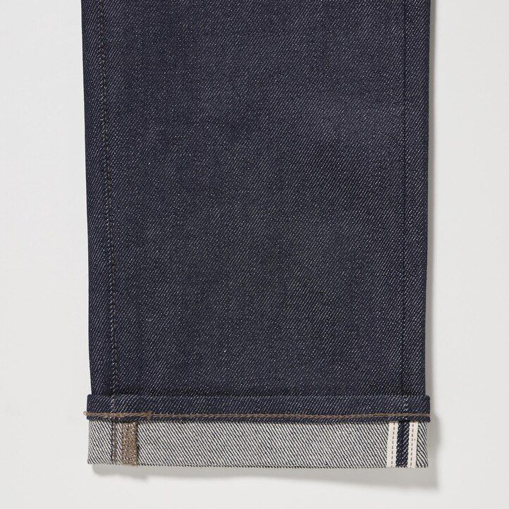 Black Uniqlo Selvedge Stretch Slim Fit Jeans | QRXEI-8241