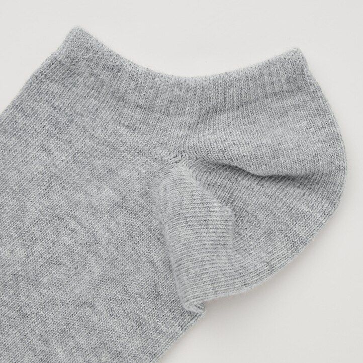 Black Uniqlo Short Socks Three Pairs | OSWVM-6143