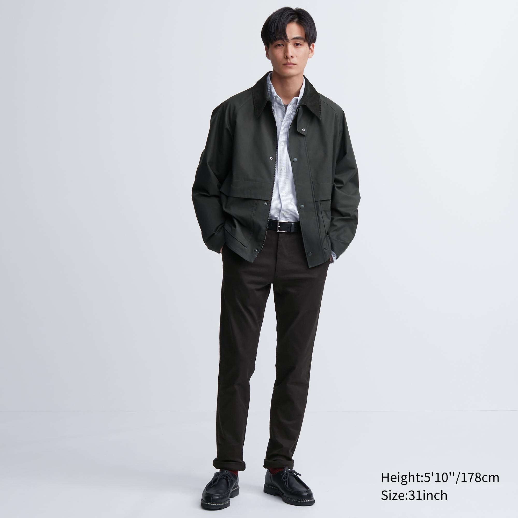 Black Uniqlo Slim Fit Chino Trousers | PJLOS-4012