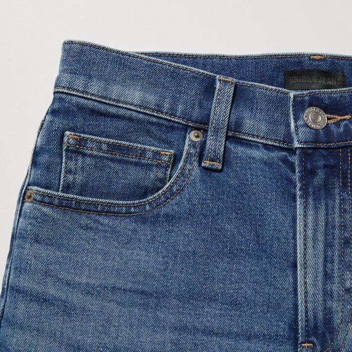Black Uniqlo Slim Fit Straight Leg Ankle Length Jeans | XFDNL-9015