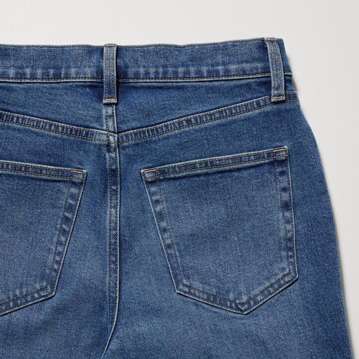 Black Uniqlo Slim Fit Straight Leg Ankle Length Jeans | XFDNL-9015