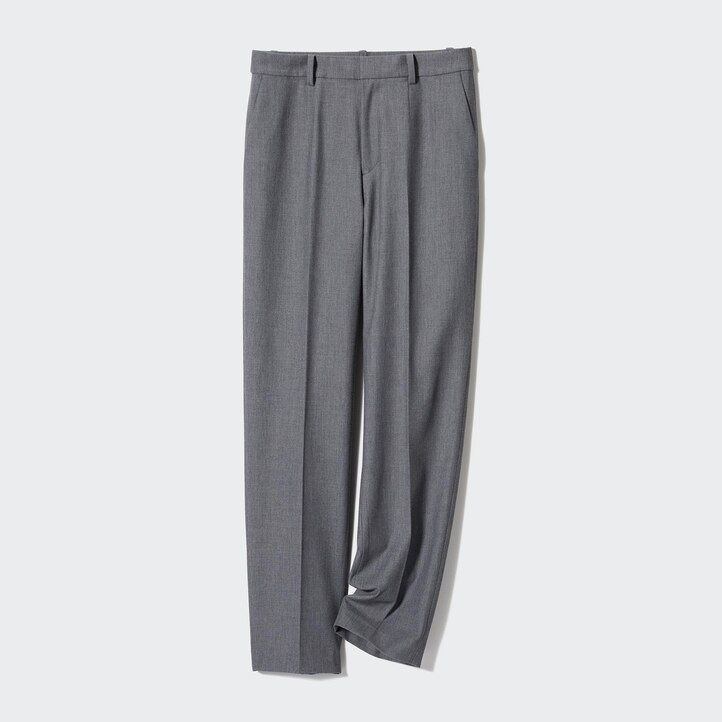 Black Uniqlo Smart Ankle Length Trousers Long | CYPON-2317