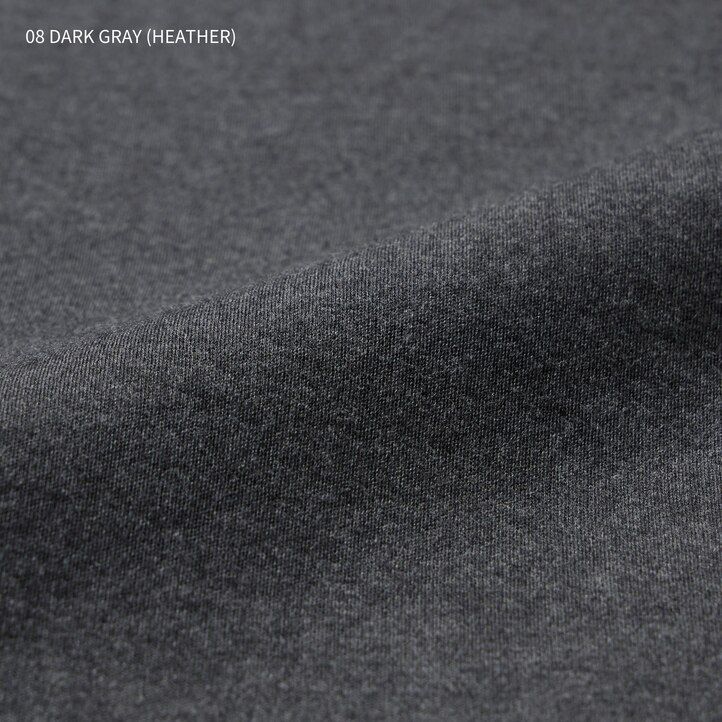 Black Uniqlo Smooth Cotton Stretch Crew Neck Long Sleeved T-Shirt | GNXJF-6174