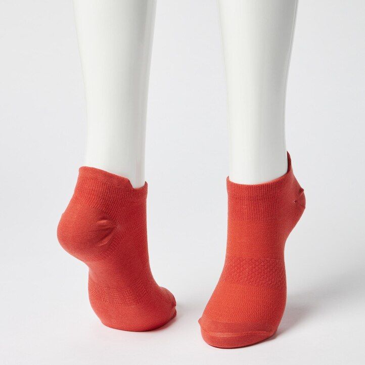 Black Uniqlo Sports Short Socks Three Pairs | LVJYQ-2391