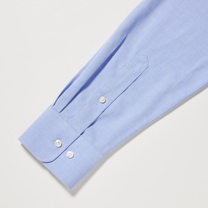 Black Uniqlo Super Non Iron Slim FiT-Shirt Regular Collar | EMXYK-6290