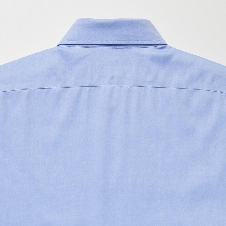 Black Uniqlo Super Non Iron Slim FiT-Shirt Semi Cutaway Collar | NLAIM-8149