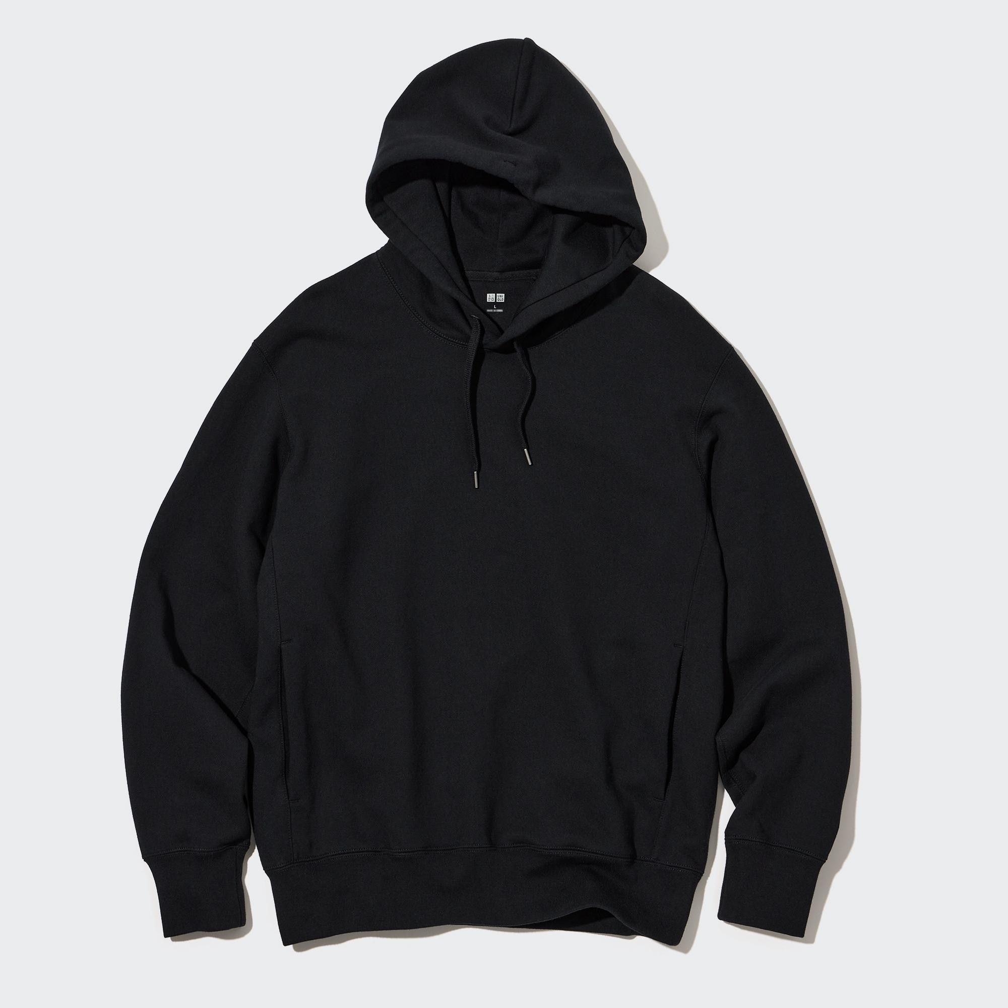 Black Uniqlo Sweat Pullover Hoodie | DHCIZ-6987